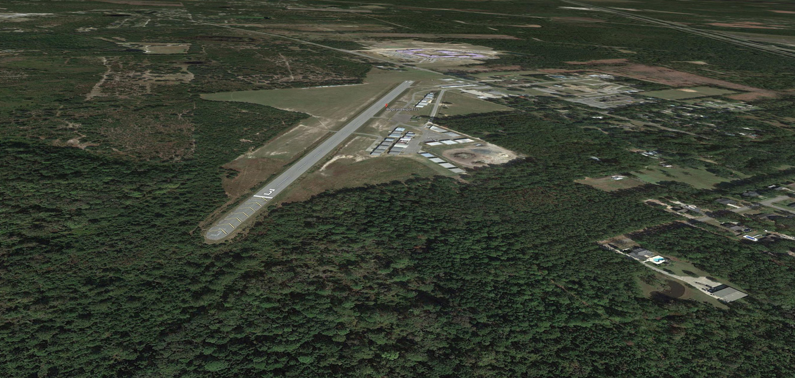 NEW RUNWAY PROGRAM PRE-PROJECT AERIAL RIDGELAND-CLAUDE DEAN AIRPORT (3J1)